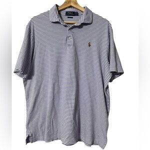 Polo Ralph Lauren Golf Polo Classic Fit Striped Short Sleeve Mens Sz Large